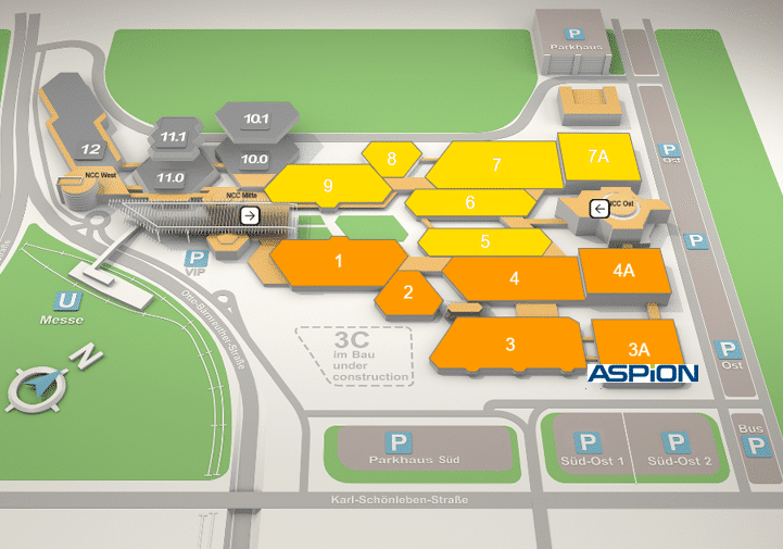 Hallenplan_FachPack_ASPION ASPION GmbH smarte Sensoren für