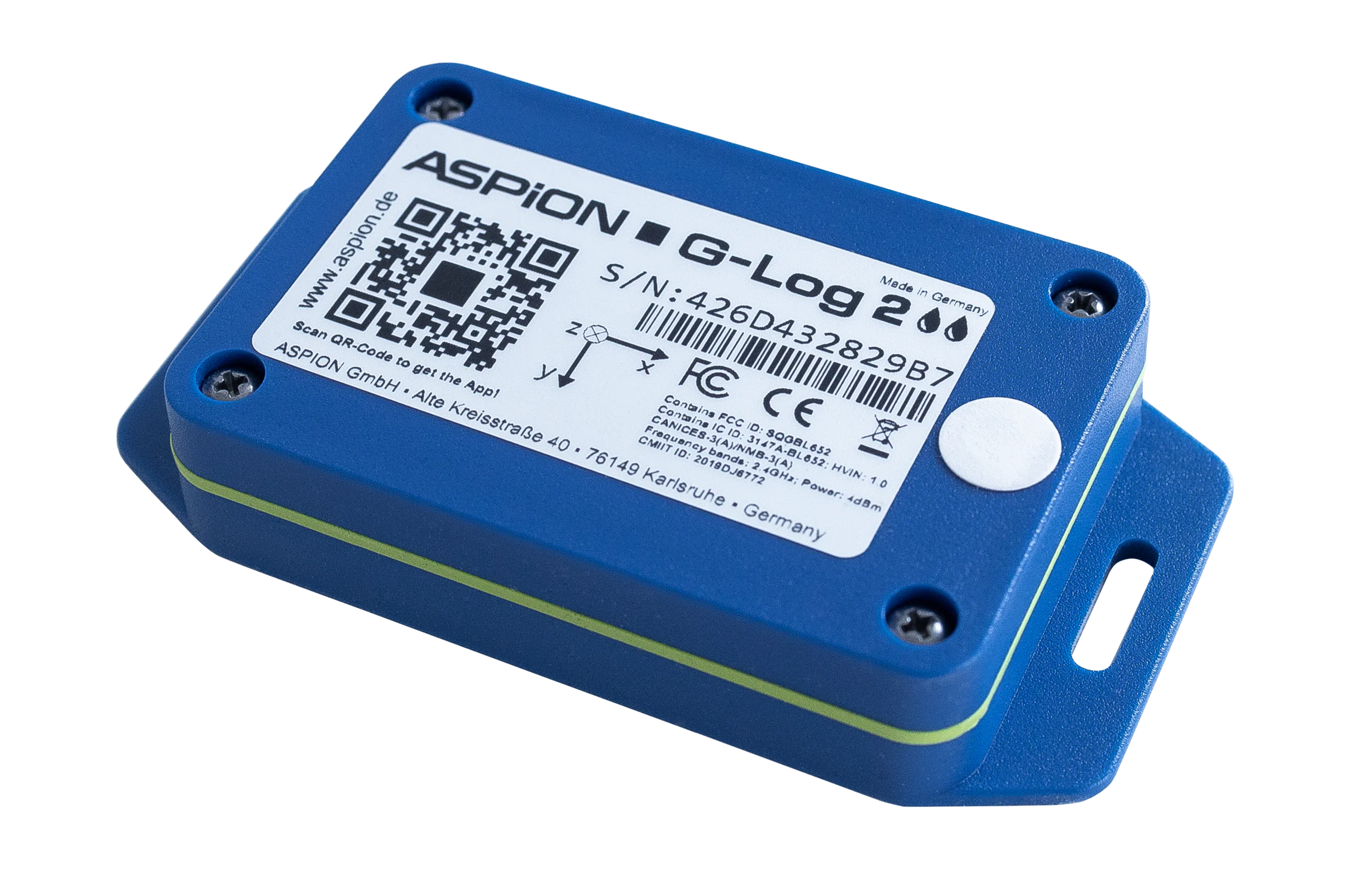 wetterfester Transport Datenlogger ASPION G-Log 2 Waterproof 